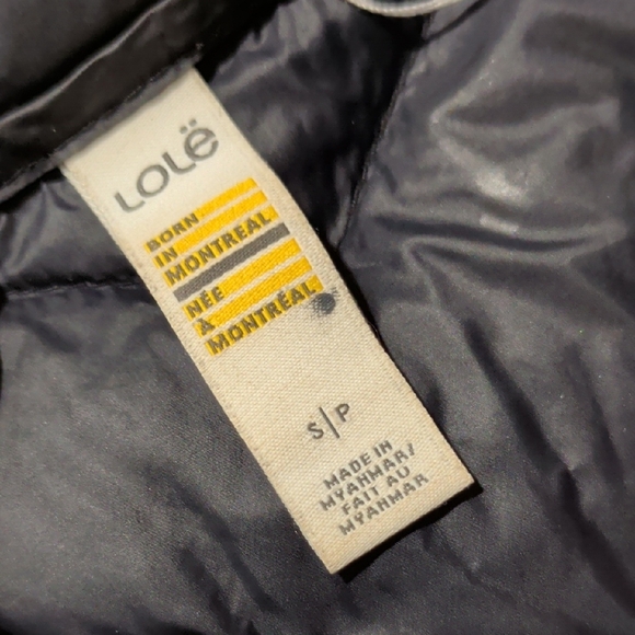 Lole Blue and Black Puffer Jacket - Picture 2 of 3